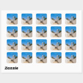 Ghadames, Libië - Witte Moskee Vierkante Sticker (Vel)