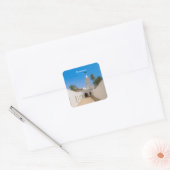 Ghadames, Libië - Witte Moskee Vierkante Sticker (Envelop)