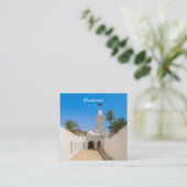 Ghadames, Libië - Witte Moskee Vierkante Visitekaartje (Staand voorkant)