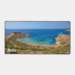 Ghajn Tuffieha-baai & Toren Malta Middellandse Zee Bureaumat