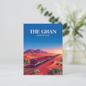 Ghan (Australisch Outback) Australië Briefkaart (Staand voorkant)