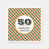 GHANA 50- en echt fabelachtig feestpapier Servet (Voorkant)