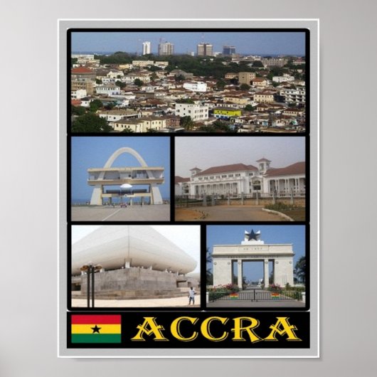 Ghana - Accra - Mosaic - Poster (Voorkant)