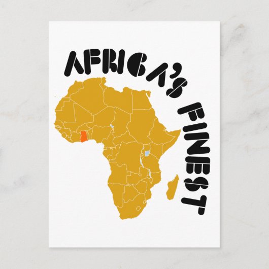 Ghana, Afrika's beste Afrikaanse kaart (Voorkant)