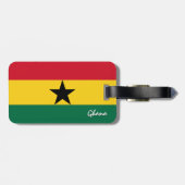 Ghana-Bagagelabels, patriottische Ghanese vlag Bagagelabel (Achterkant horizontaal)