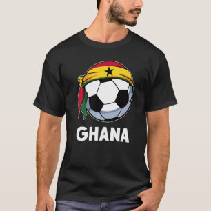Ghana Bal Vlag Patriottisch Voetbal Trots Nostalgi T-shirt