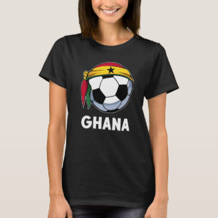 Ghana Ball Flag Patriotic Football Proud Nostalgis T-shirt