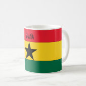 Ghana Black Star Flag Koffiemok (Voorkant rechts)