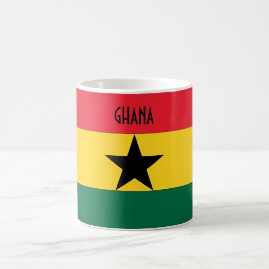 Ghana Black Star Flag Koffiemok (Center)