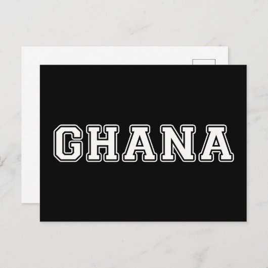Ghana Briefkaart (Voorkant / Achterkant)