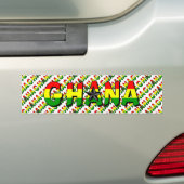 Ghana Bumpersticker (Op auto)