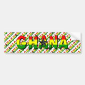 Ghana Bumpersticker (Voorkant)