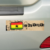 Ghana Bumpersticker (Op auto)