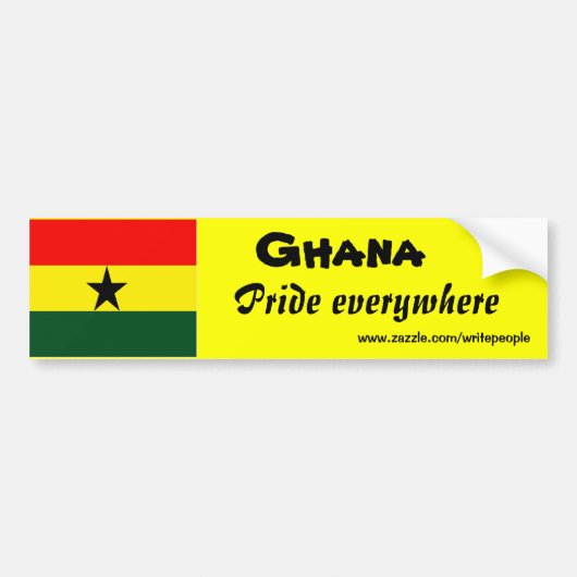 ghana-bumpersticker bumpersticker (Voorkant)