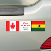 ghana canadese bumpersticker (Op auto)