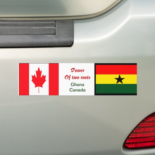ghana canadese bumpersticker (Op auto)