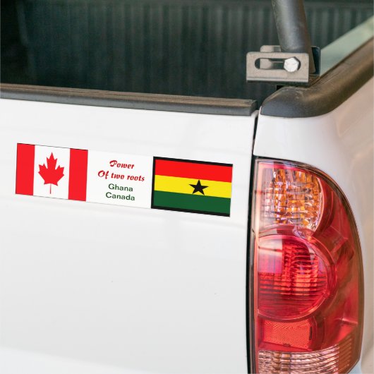 ghana canadese bumpersticker (Op Truck)