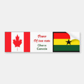 ghana canadese bumpersticker (Voorkant)