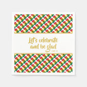 GHANA Christelijke aangepaste feestdag papier Servet (Voorkant)