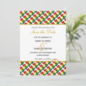 GHANA Christelijke Bruiloftsvoltrekking Save The Date (Staand voorkant)