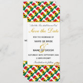 GHANA Christelijke Trouwviering Save The Date (Voorkant / Achterkant)