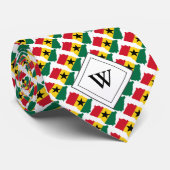 GHANA Christian Scripture Monogram Flag Stropdas (Opgerold)