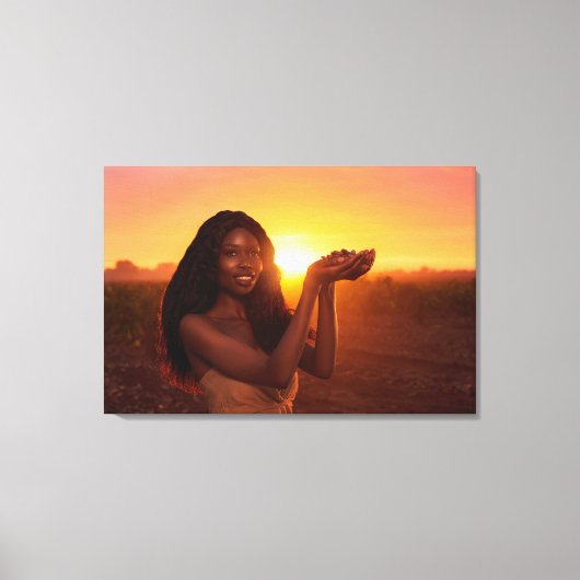 GHANA - COCOA CANVAS AFDRUK (Voorkant)