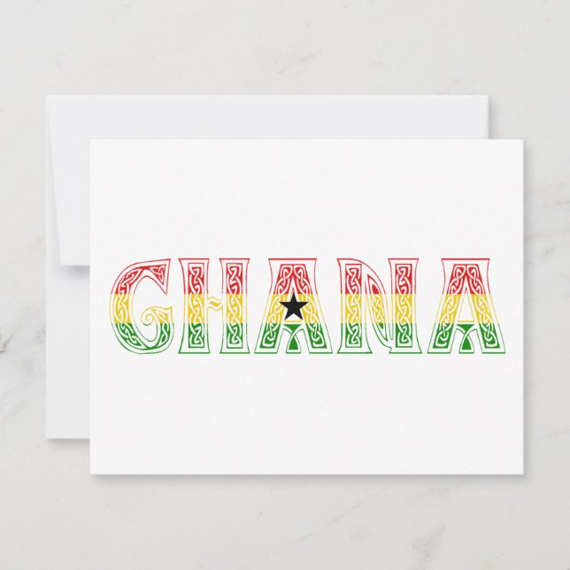 Ghana Colors design! (Voorkant)