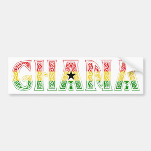Ghana Colors design! Bumpersticker