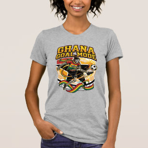Ghana Doel Modus Skelet Aanvaller Naties Streetwea T-shirt