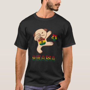 Ghana Dog Ghana Football Team Ghana Flag Ghanese P T-shirt