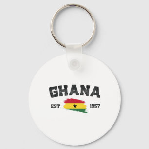 Ghana Est. 1957 Ghanese vlag Onafhankelijkheidsdag Sleutelhanger