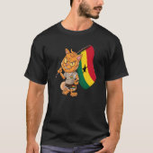 Ghana Fan Cat T-shirt (Voorkant)