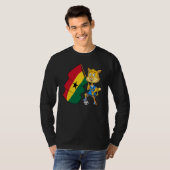 Ghana Fan Kat T-shirt (Voorkant volledig)