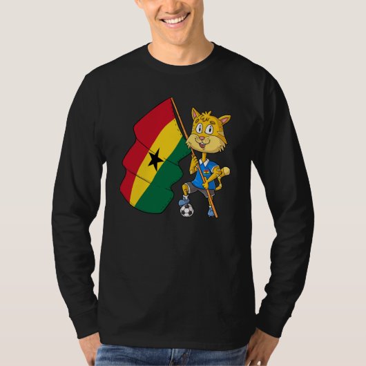 Ghana Fan Kat T-shirt (Voorkant)