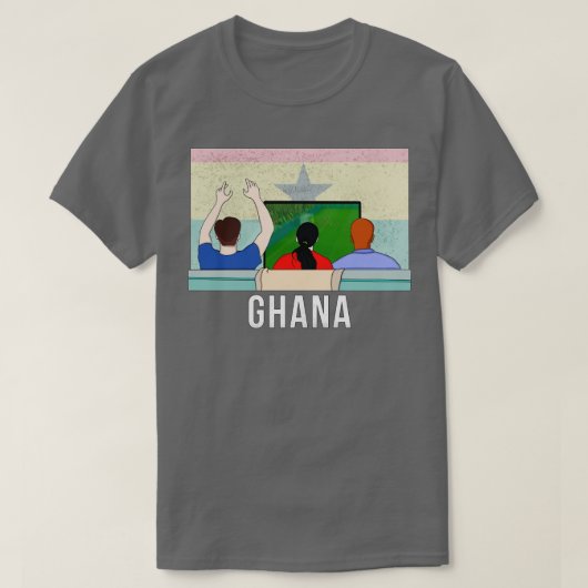 Ghana Fans T-shirt (Design voorkant)
