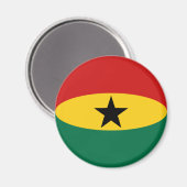 Ghana Fisheye Vlag Magnet (Voorkant / Achterkant)