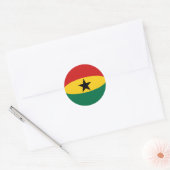 Ghana Fisheye Vlag Sticker (Envelop)