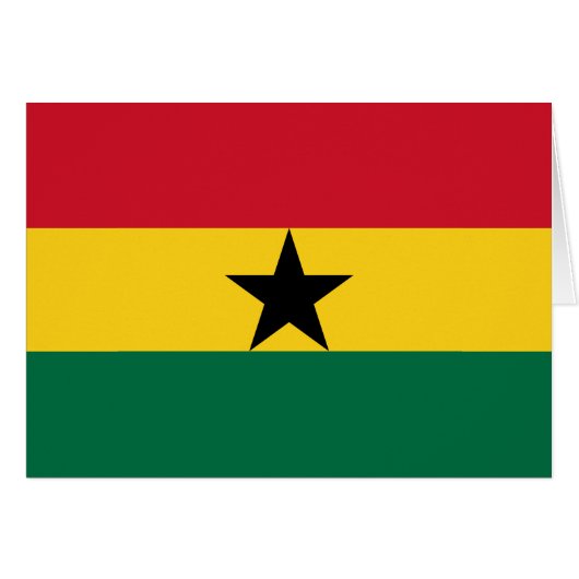 Ghana Flag (Voorkant Horizontaal)