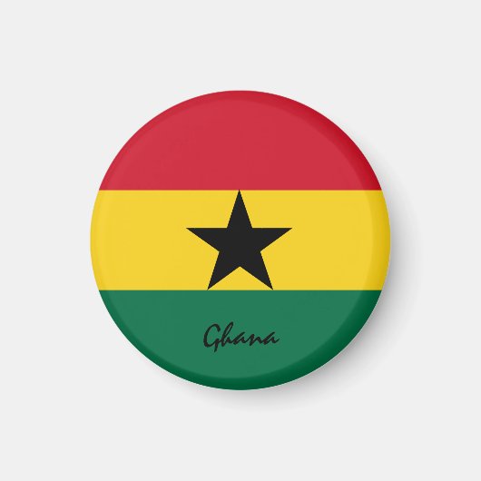 Ghana flag & African - reis/sportfans Magneet (Voorkant)