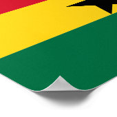 Ghana Flag Afrika Poster (Hoek)