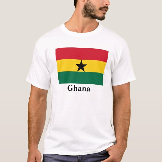Ghana Flag Afrika T-shirt (Voorkant)