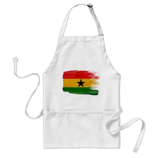 Ghana Flag Apron Standaard Schort (Voorkant)
