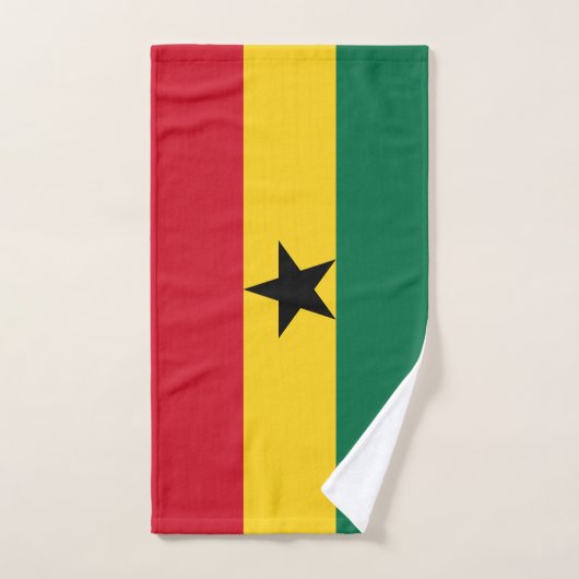 Ghana Flag Bad Handdoek (Handdoek)