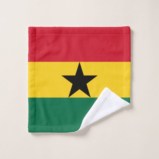 Ghana Flag Bad Handdoek (Wasdoekje)