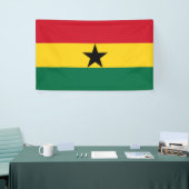 Ghana flag Banner (Beurs)