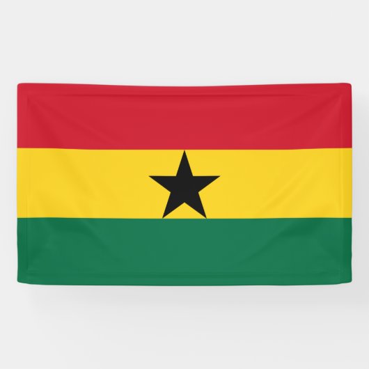 Ghana flag Banner (Horizontaal)