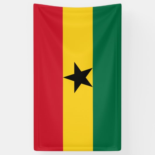Ghana flag Banner (Verticaal)