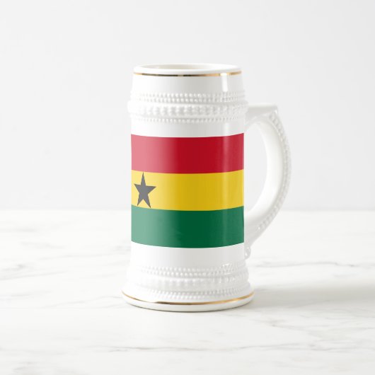 Ghana Flag Bierpul (Voorkant rechts)