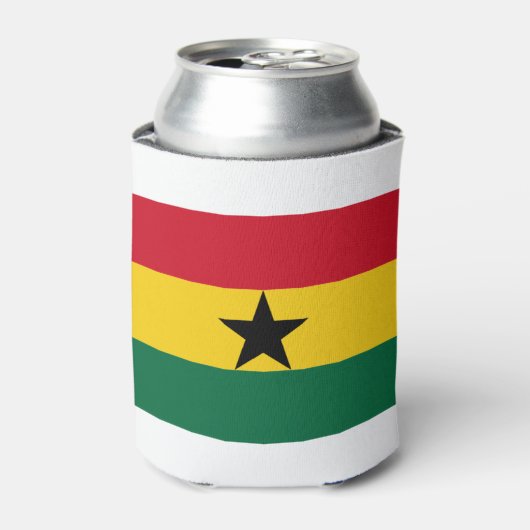 Ghana Flag Blikjeskoeler (Blikje Voorkant)